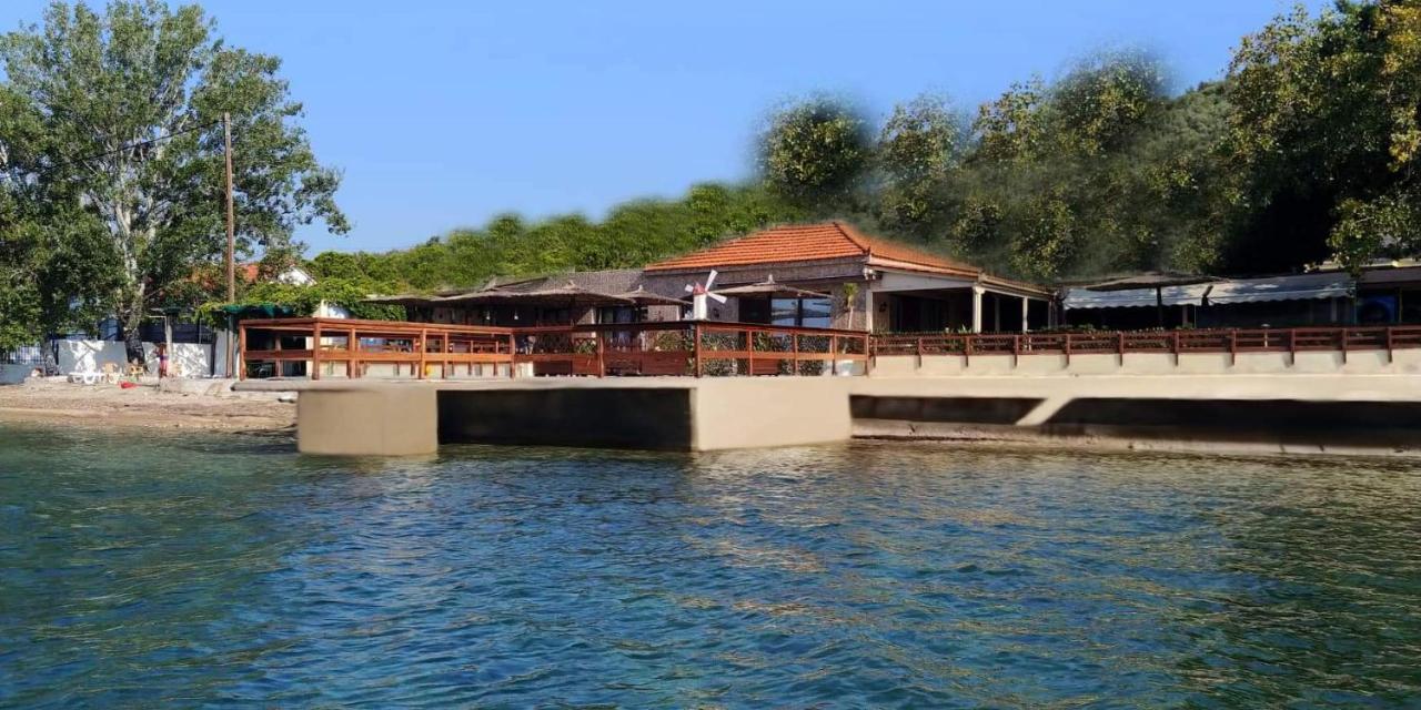 Stone Villa Inside Sea- Kids'Land Platanidia Exterior foto